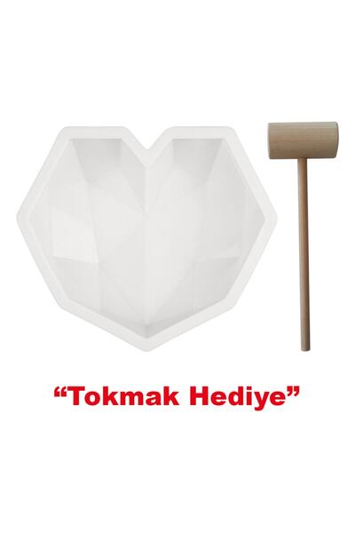 velomy Pinyata Elmas Kalp Çikolata Kalıbı + Tokmak