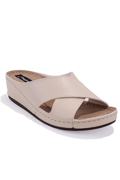 DAGOSTER Dza37-1802 Beige Daily Orthopedic Women's Slippers