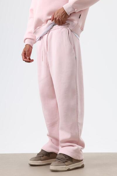 VAMOSCLO Washable Baggy Sweatpants Bottom Pink