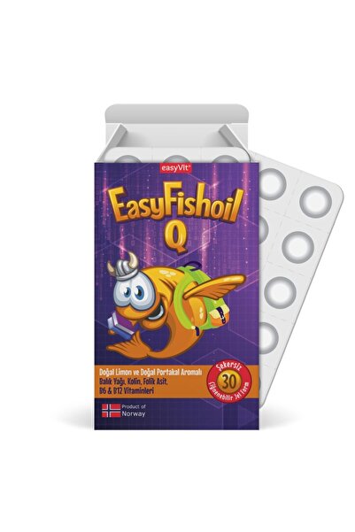 EASYVİT EasyFishoil Q Balık Yağı 30 Çiğnenebilir Jel Form