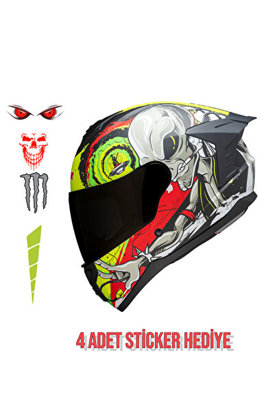 NCR Rapid Siyah Camlı Kapalı Kask (Ece Belgeli)