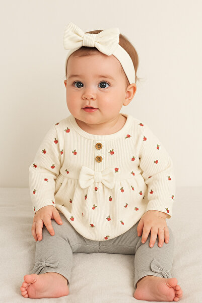 bebekyol Rose Printed Baby Set