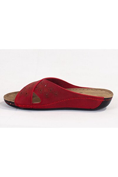 DAGOSTER Dza37-513 Red Daily Orthopedic Women's Slippers