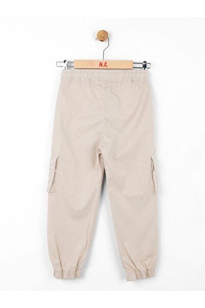 NK Children's Cargo Trousers with Pockets and Elastic Waist