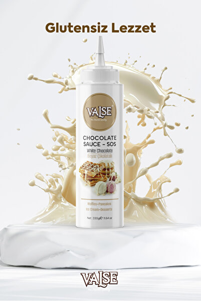 Valse Gerçek Beyaz Çikolatalı Sos (Glutensiz) 330 Gr Waffle & Pankek & Meyve & Kek & Tatlı & Dondurma