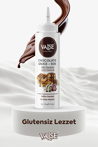 Valse Gerçek Sütlü Çikolatalı Sos (Glutensiz) 330 Gr Waffle & Pankek & Meyve & Kek & Tatlı & Dondurma