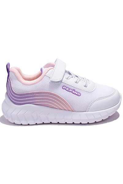 pepino 1423 Pantofi sport ortopedici albi pentru fete, pentru uz zilnic