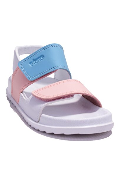 Vicco صندل رياضي يومي للفتيات من كريكسى 321F23Y252 باللون الأبيض والوردي