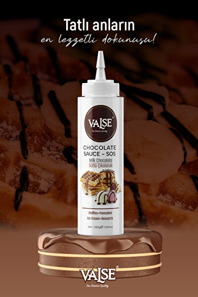 Valse Gerçek Sütlü Çikolatalı Sos (Glutensiz) 330 Gr Waffle & Pankek & Meyve & Kek & Tatlı & Dondurma