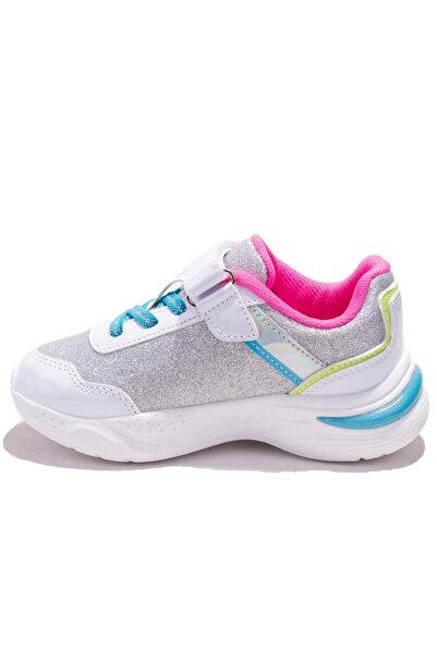 Kinetix Vreau pantofi sport ortopedici pentru fete, alb, roz