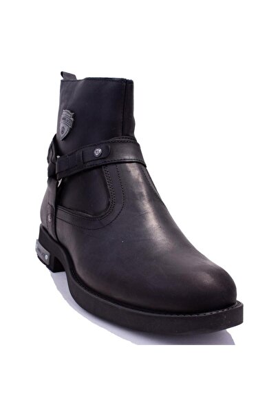 Hammer Jack 1026000 Μαύρες Ορθοπεδικές Καθημερινές Δερμάτινες Ανδρικές Μπότες