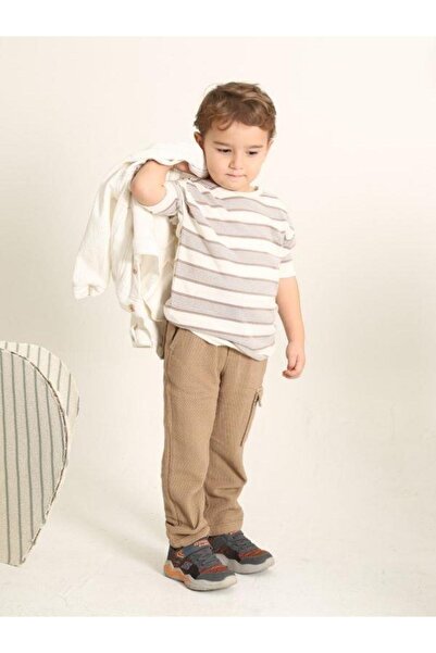 Zekids Dečačke Teksturirano kargo pantalone sa elastičnim strukom