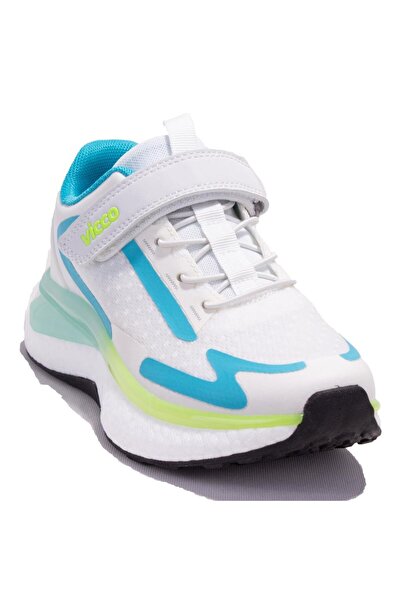 Vicco Yukon 346F24Y122 Pantofi sport ortopedici albi pentru băieți