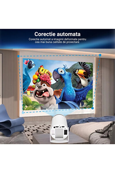 varioshop Φορητός Έξυπνος Προβολέας 4K με 2 Κονσόλες Παιχνιδιών