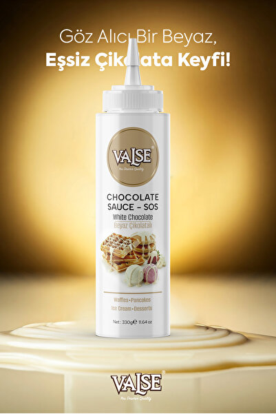 Valse Gerçek Beyaz Çikolatalı Sos (Glutensiz) 330 Gr Waffle & Pankek & Meyve & Kek & Tatlı & Dondurma