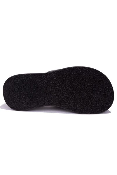 DAGOSTER DZA07-1241302 Μαύρες αθλητικές γυναικείες παντόφλες με τακούνι