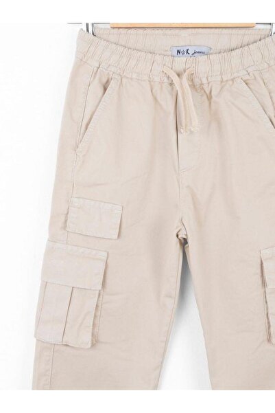 NK Children's Cargo Trousers with Pockets and Elastic Waist
