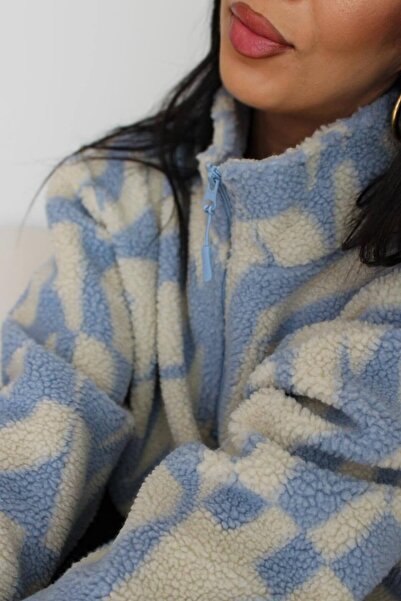 ONLY Onlnew Janne L/S Half Zip Box Swt Дамска суитшърт с цип и мотив