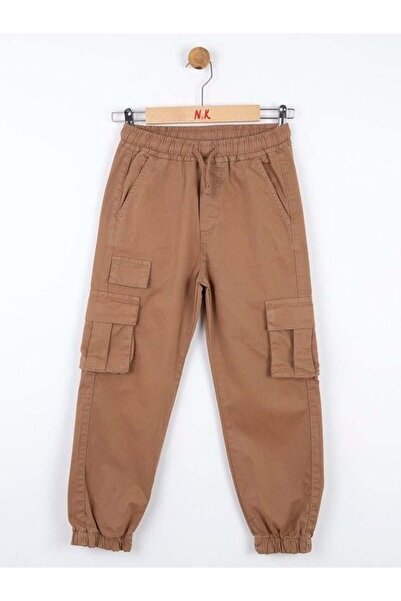 NK Children's Cargo Trousers with Pockets and Elastic Waist