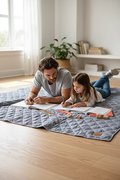 Balküpü Sling 150*150 Büyük Boy Kapitone Oyun Matı / Halısı