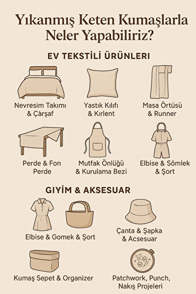 Morlay 5 μέτρα πλυμένο ακατέργαστο φυσικό λινό ύφασμα - 235 cm πλάτος - οργανικό - φυσικό - punch - ύφασμα ταπετσαρίας