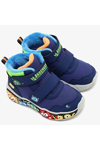 SKECHERS Play Scene Frosty Pals 407319N Ortopedik Bebek Çocuk Bot MAVİ