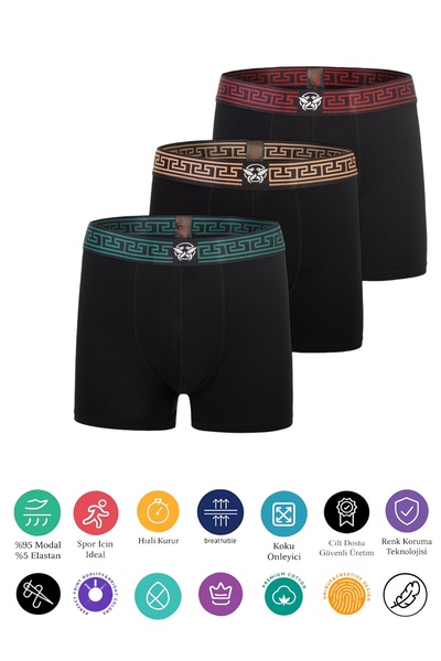 DU&ME Ανδρικό μπόξερ με απαλή υφή, βαμβακερό, άνετο, κατάλληλο για καθημερινή χρήση