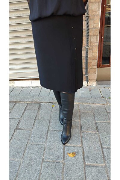 Butik Short Nevrürlü Stone Detailed Lined Puerto Rican Fabric Skirt