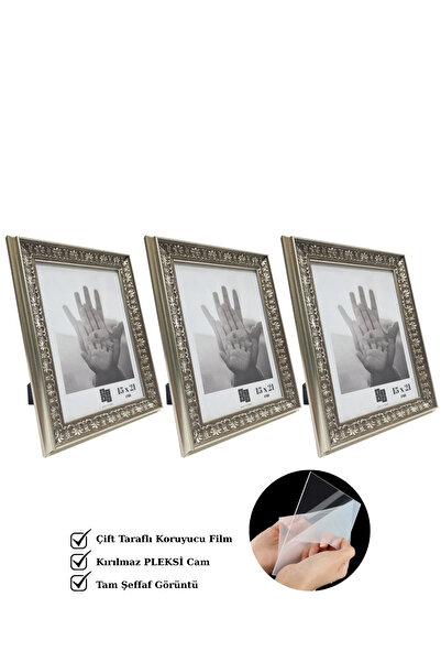 Batu Art Home 3 Adet Fotoğraf Resim Çerçevesi Korumalı Kırılmaz Pleksi Camlı ...