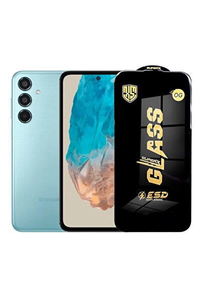 Flippy Protector de ecran din sticlă securizată ESD pentru Samsung Galaxy M35, 0,35 mm, margini negre