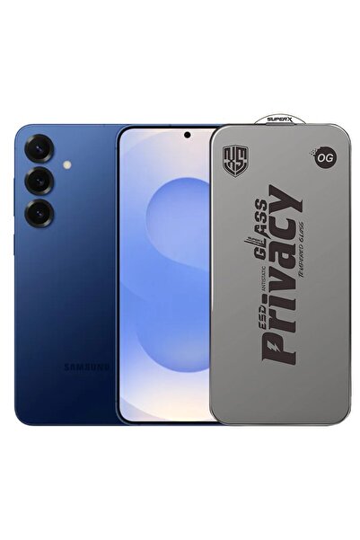 Flippy Privacy Tempered Glass Screen Protector for Samsung Galaxy S25+, 0.30mm, Black Edges