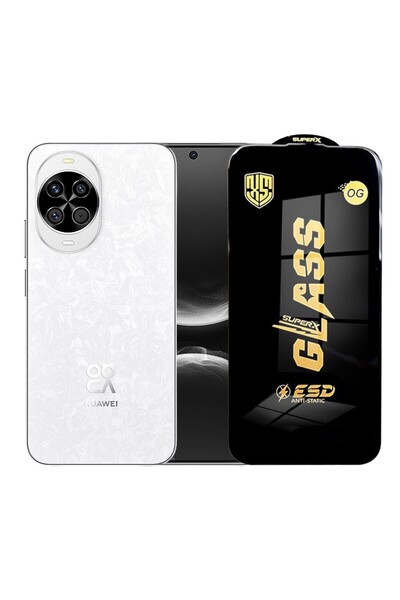 Flippy Protector de ecran pentru Huawei Nova 14 — sticlă securizată ESD de 0,35 mm, margini negre, antistatică