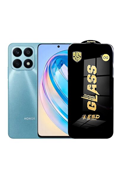 HONOR Folie de protecție pentru ecran din sticlă securizată Flippy pentru X8a, 0,35 mm, margini negre, anti-zgârieturi, antistatică