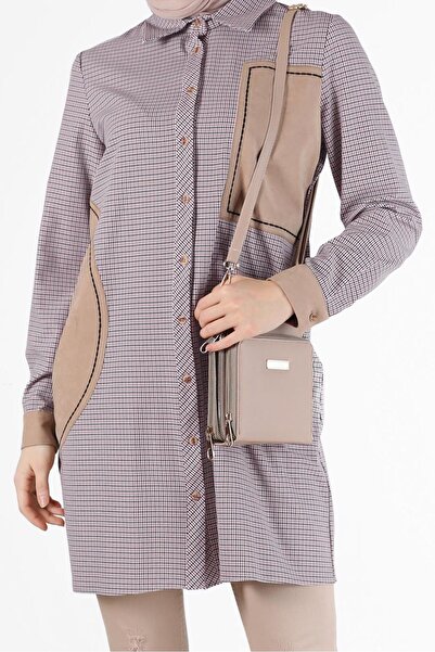 Alvina GEOMETRIC PATTERN DETAILED PLAID TUNIC 42392