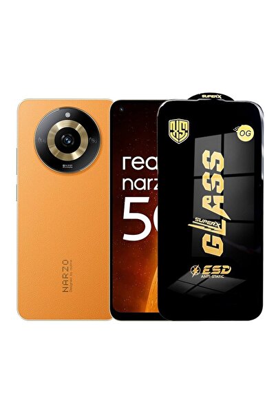 Flippy Protector de ecran pentru Realme Narzo 60 (Flippy) - sticlă securizată ESD de 0,35 mm, margini negre, anti-zgârieturi