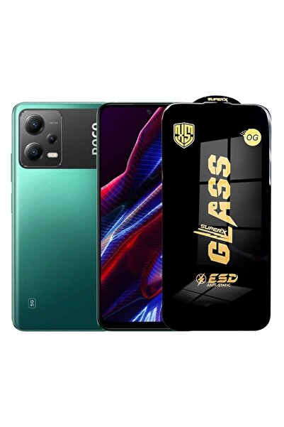 Flippy Screen Protector for Xiaomi Poco X5, 0.35 mm Tempered ESD Glass, Black Edges