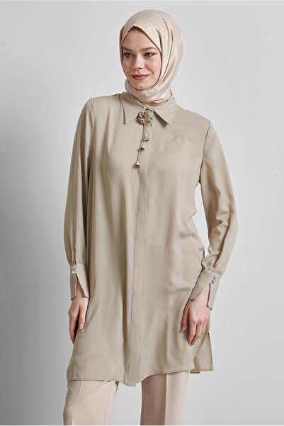 Alvina Broch Detail Tunic 45373 Model Men's Shoes