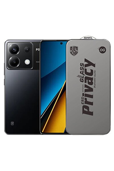 Flippy Screen Protector for Xiaomi Poco X6 (Flippy) - Tempered ESD Antistatic Glass, Privacy, 0.30 mm