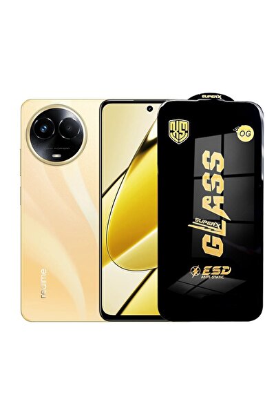 Flippy Protector de ecran pentru Realme 11 (Flippy) – sticlă securizată ESD de 0,35 mm, margini negre, antistatică