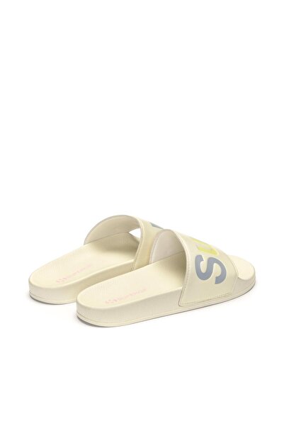 Superga 1908 Slides Polysoft Unisex Bej-Gri Terlik