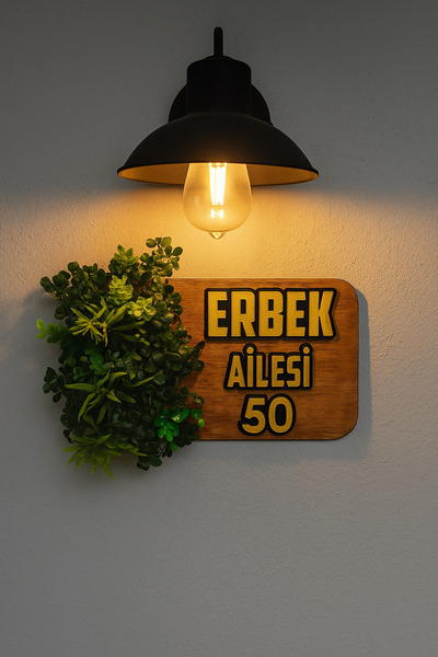 wart dizayn kapı süsü, dış kapı süsü, hediye kapı süsü, kapı isimliği