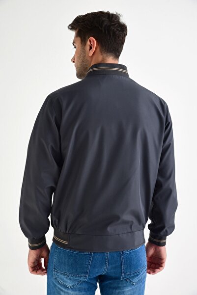 DYNAMO Men's Anthracite Comfortable Fit Classic Coat