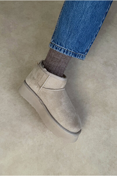 Mupa Shoes Μίνι Γούνινο Εσωτερικό Χοντρό Σόλα ΜΠΕΖ