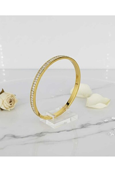 SONES Pırıltı Taşlı  Çelik Kelepçe Sns005