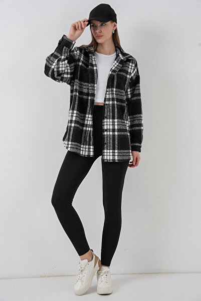 Bigdart 3854 Сорочка в клітинку з двома кишенями - D. Чорна