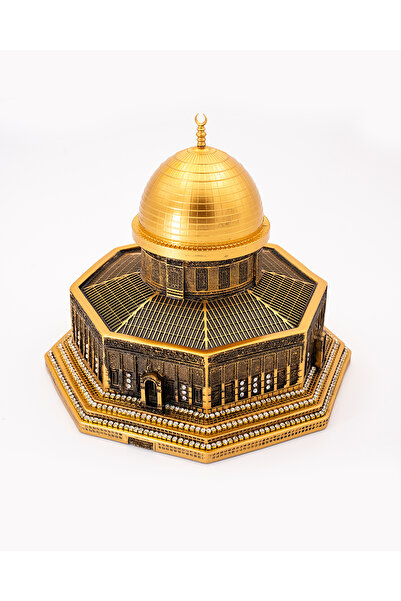 Zaytoon Kubbet-üs-Sahra dekoratif Altın Rengi Büyük Hacmi Çap:16 cm- Yüksek:1...