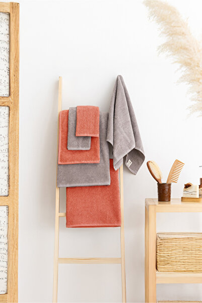 Rikka Home كورسوفتير 100% قطن، فائق النعومة، طقم مناشف حمام مكون من 6 قطع