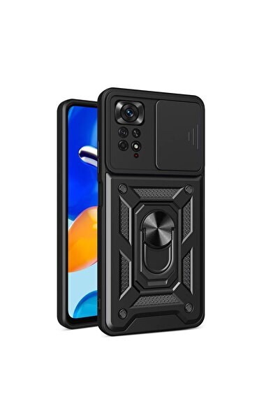 Hype Store إير. حافظة تانك متوافقة مع هاتف 11 Pro 4G مع حلقة منزلقة واقية للك...