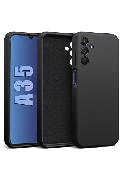 Hype Store Velvet Lined Black Matte Silicone Case Compatible with A35 – Thin ...