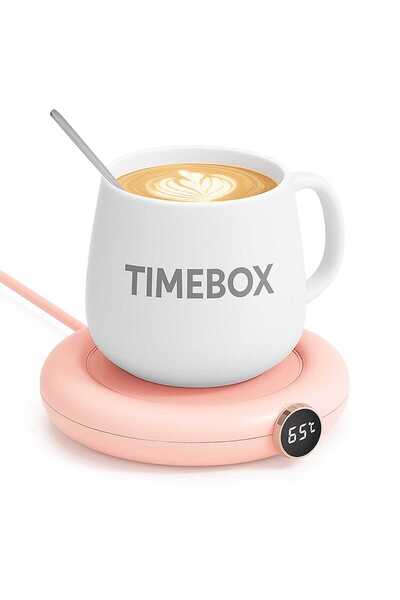 Timebox Încălzitor inteligent pentru căni cu USB până la 75°C, afișaj LED cu ...